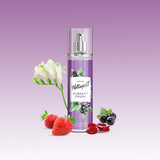 Wottagirl! Currant Crush Body Splash 135ml | Long-Lasting Fresh & Fruity Floral Body Mist for Women | Strawberry, Blackcurrant & Rose Notes