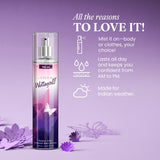 Wottagirl! Amber Kiss Body Splash 150ml | Playful & Fresh Floral Mist with Aquatic and Amber Notes | Long-Lasting, Skin-Friendly & Cruelty-Free Fragrance (adjavis b2b)