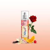 Wottagirl! Mandarin Twist Body Mist 150ml | Long-Lasting Fruity Fragrance for Women | Orange & Raspberry Notes