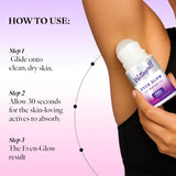 Wottagirl Underarm Roll On Combo (25ml × 2) – Even Glow Brightening & Secret Crush | 48H Odour Protection | Alcohol-Free | Vegan Deodorant for Women